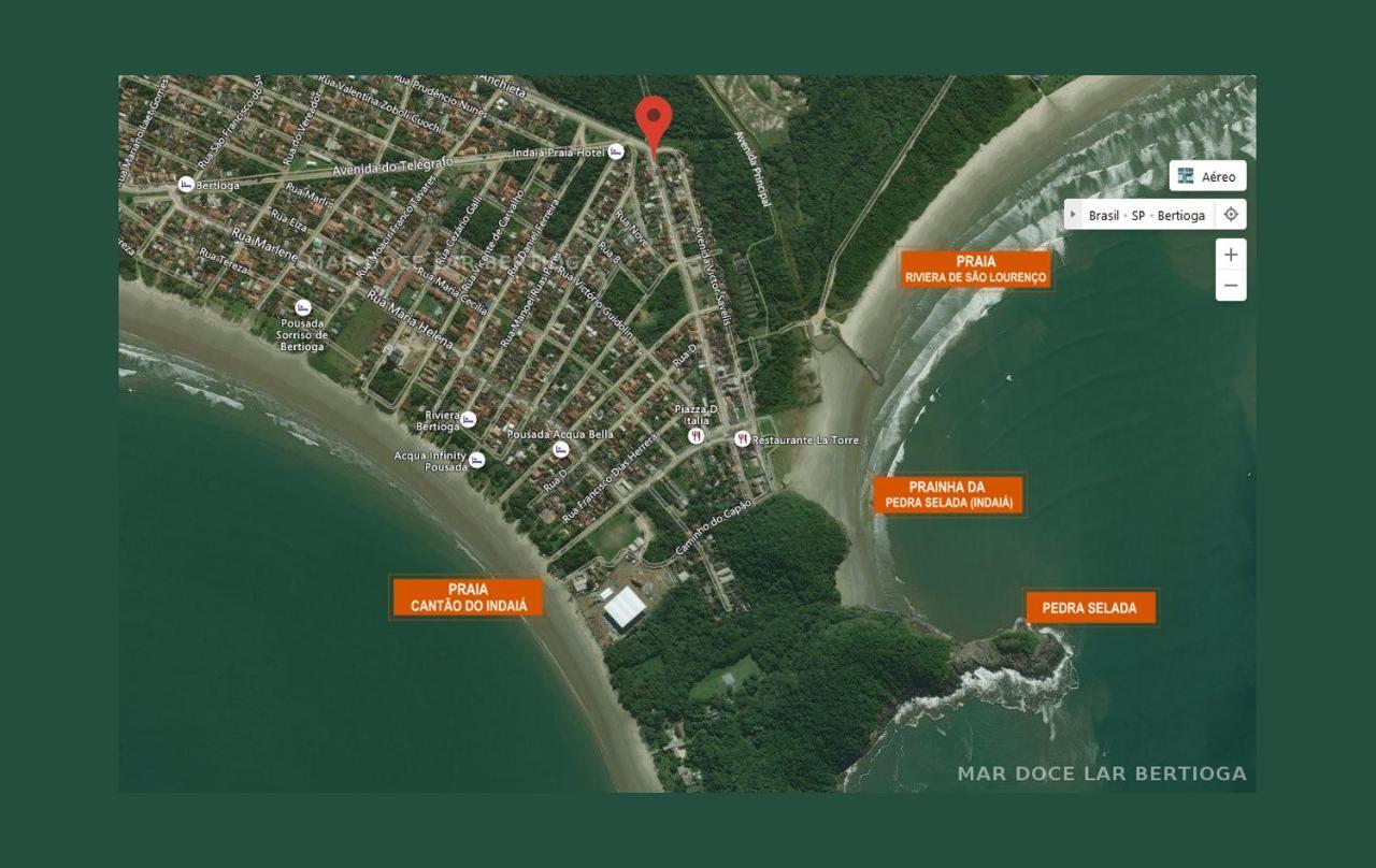 Appartamento Espaço Mar Doce Lar - Praia Indaiá e Riviera Bertioga Esterno foto